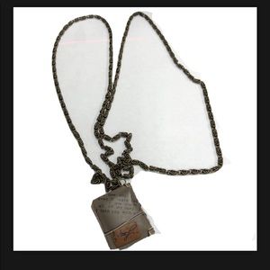 Necklace book pendant chain love accessorize‎